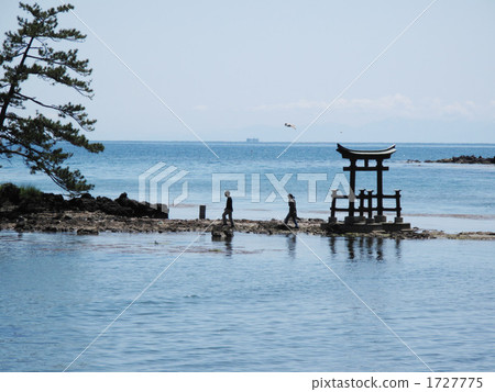 地震前的能登半島的愛路海岸神社 地震前的能登半島的愛路海岸神社 1727775