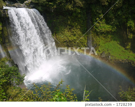 Rainbow over waterfall 1728239