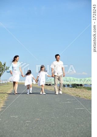 person, family, walk 1728243
