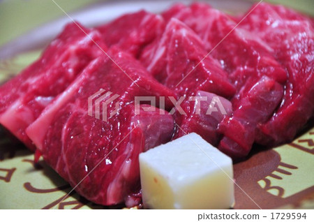 Bite steak before baking 1729594