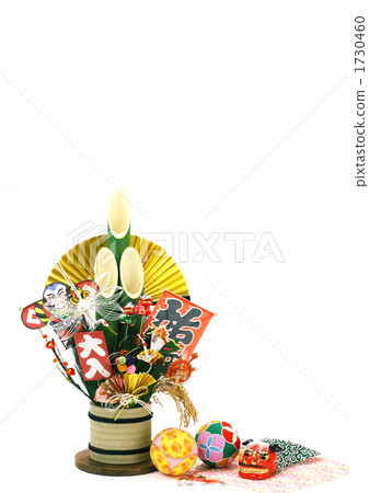 新年Monkumatsu金扇冬青瑪麗垂直(白背) 新年Monkumatsu金扇冬青瑪麗垂直(白背) 1730460