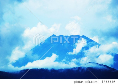 夏天富士戴雲 1733356