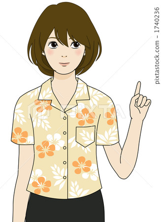 OL指法阿羅哈襯衫 1740236