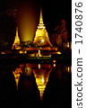 pagoda, lit up, light up 1740876