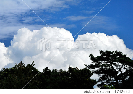 積雨雲 天空 藍天 1742633
