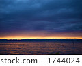 琵琶湖的夕陽輝光 1744024