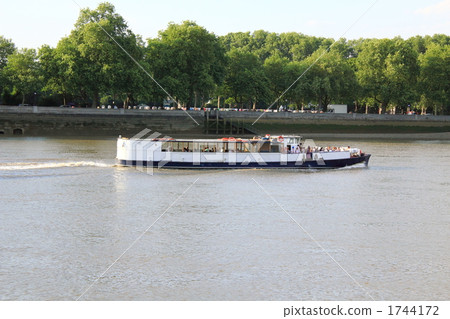 Pleasure boat Thames river London 1744172
