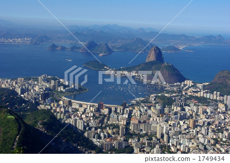 Hill of Corcovado of Rio de Janeiro in Brazil 1749434