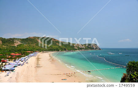Koh Lan的同一海灘，芭堤雅附近， 1749559