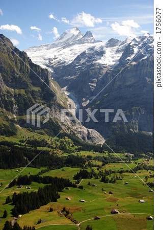 Shrekhorn and glacier in the Swiss Alps Shrekhorn and glacier in the Swiss Alps 1756077
