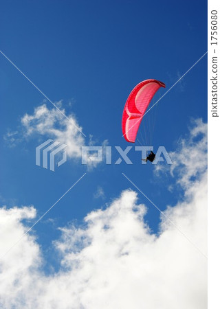 Paragliding and clouds Paragliding and clouds 1756080