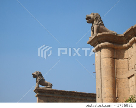 stone statue, africa, lion 1756981