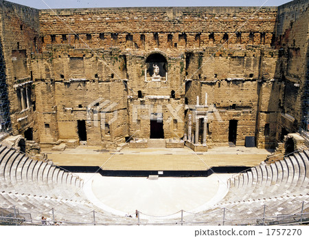 The remains of the ancient theater of Orange The remains of the ancient theater of Orange 1757270