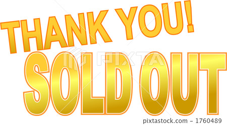♡SOLD OUT♡Thank you♡ Sold out design template thank you | Premium Vector