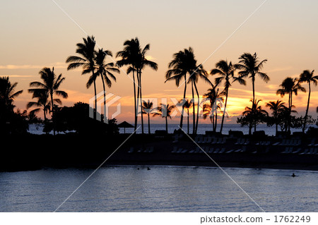 日落海灘 日落 夕陽 1762249