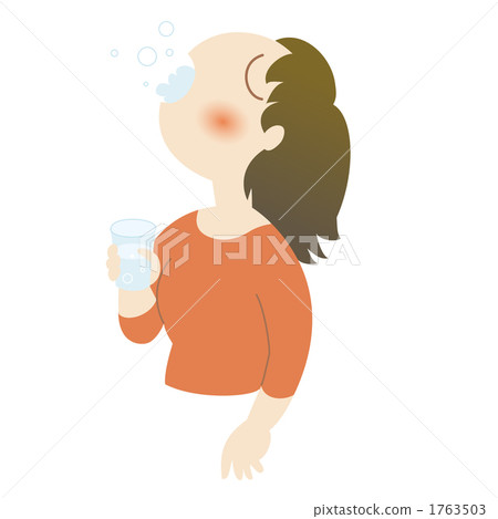 Gargling woman Gargling woman 1763503