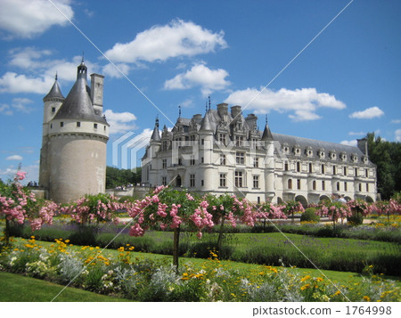 歐洲法國盧瓦爾河地區地區老城堡Chenonceau城堡 1764998