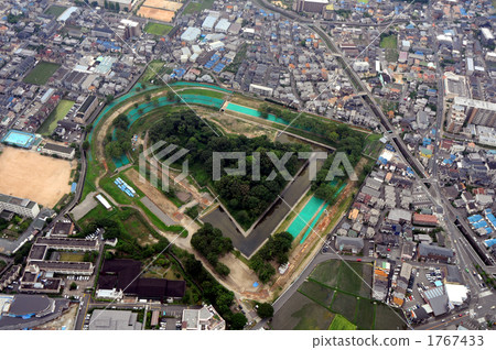 Aerial view of Takatsuki City now Shirotsuka Kofun 1767433