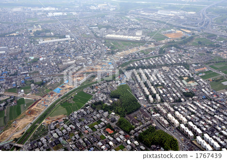 Aerial photograph of Kyoto Long-age Road under construction 1767439