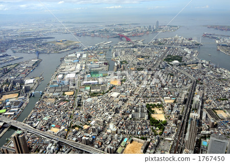 大阪市港區鳥瞰圖 大阪市港區鳥瞰圖 1767450
