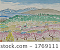 Shinshu Nagano-shi Matsushiro Tojo Anno-san Watercolor painting 1769111