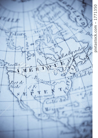 Old map North America continent 1771350