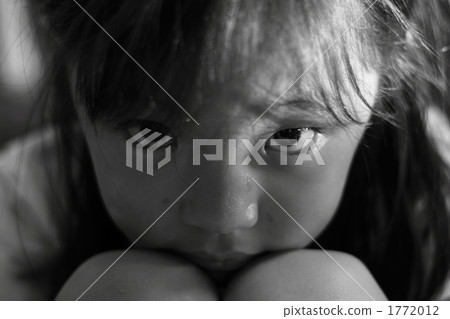 A girl sitting and watching here 1772012