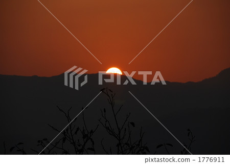 Sunset over the world natural heritage "Shirakami Sanchi" 1776911