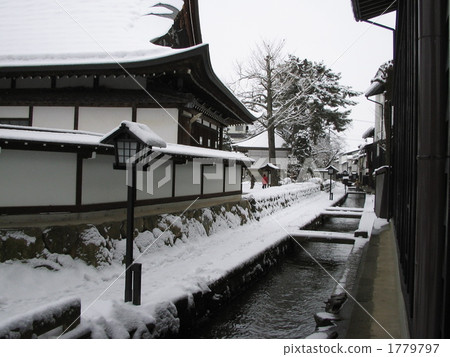 Hidafogawa河雪景 1779797