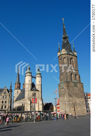 德國哈雷市場廣場 1780177