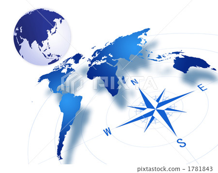 Earth and compass 1781843