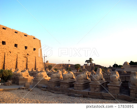 Egypt · Luxor ~ Temple of Karnak at dusk 1783891