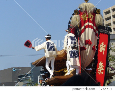 decorative portable shrine, float used in festivals, festival 1785394