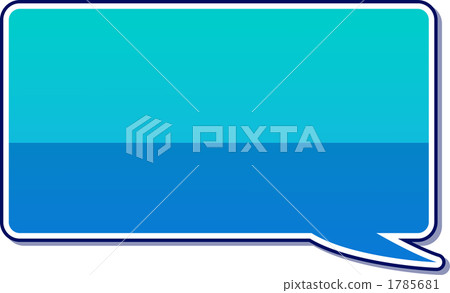 Blowing wind frame blue - Stock Illustration [1785681] - PIXTA