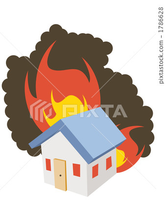 disaster, flaming, detached house 1786628