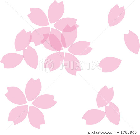 Illustration cherry blossom petals 1788905