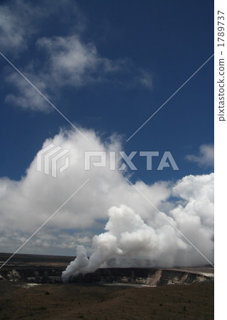 Hawaii Island Kilauea volcano mouth Hawaii Island Kilauea volcano mouth 1789737