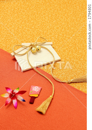 Japanese lucky prayers praying Golden string ema Hatko 1794801