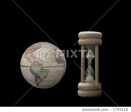Hourglass and the globe Hourglass and the globe 1795518