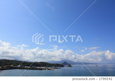 Scenery of beautiful Shimabara Bay Scenery of beautiful Shimabara Bay 1799142