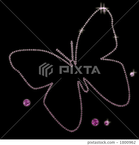 閃閃發光的粉色蝴蝶 1800962