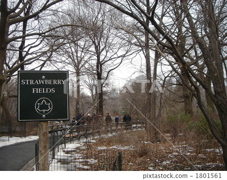 central park, strawberry fields, landmark 1801561