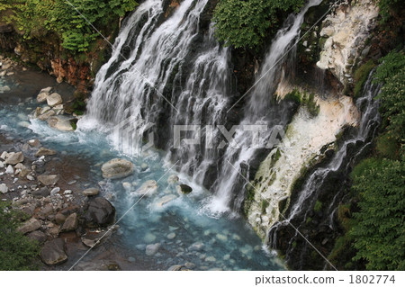 shirahige no taki, basin under waterfall, fall 1802774