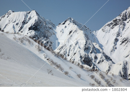 winter mountain, snow mountain, snowy mountain 1802804