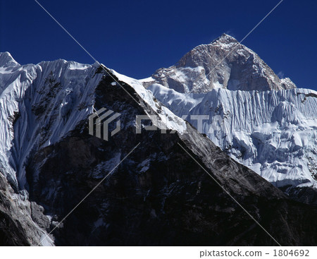 View of Makalu (8463m) and island peak (6189m) from Chukun Peak [Nepal] 1804692