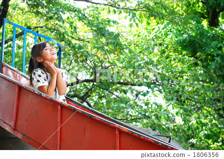 person, playground slide, girl 1806356