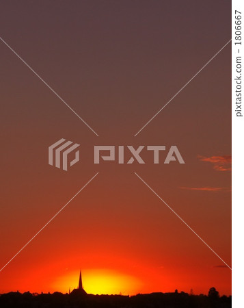 燃燒的夕陽（垂直） 1806667