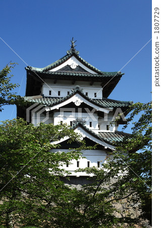 弘前城堡在夏天（城堡塔） 1807729