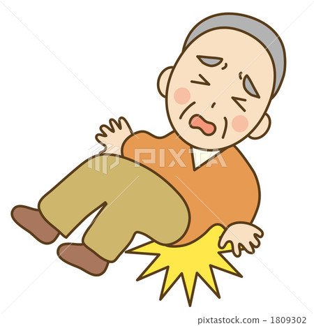 The elderly who fell down 1809302