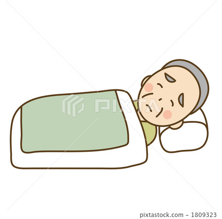 Elderly lying down - Stock Illustration [1809323] - PIXTA